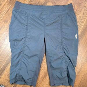 INDYGENA Women's‎ Size M blue/gray Tech Stretch Capri Pants Gorpcore Yoga Indie